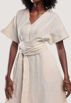 Amali Dress - Beige - THAMA