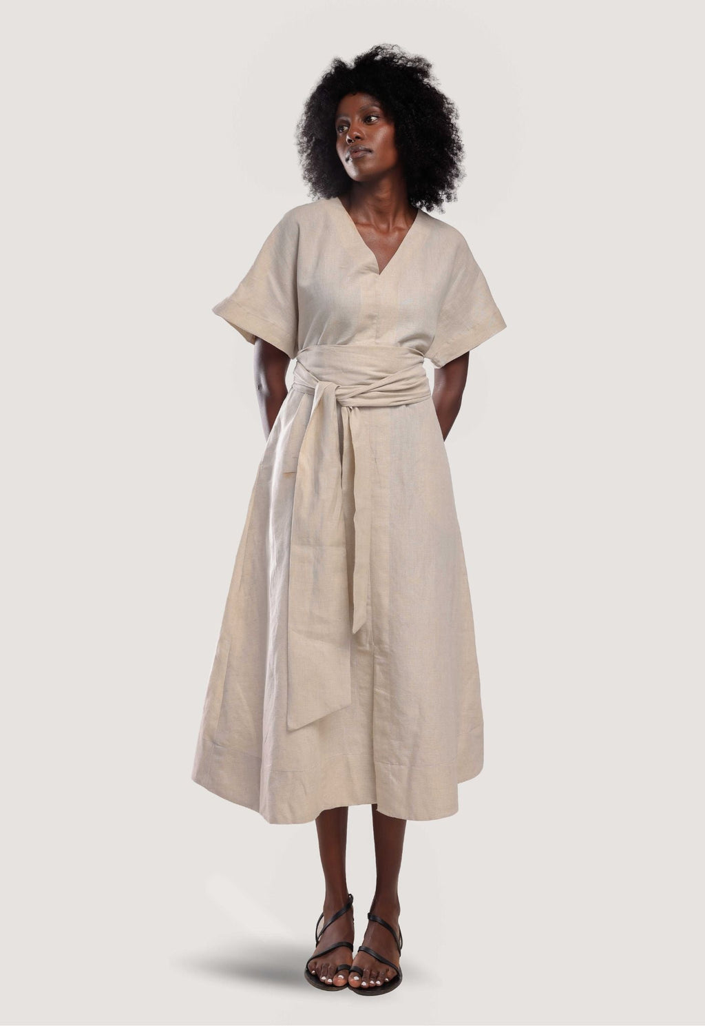 Amali Dress - Beige - THAMA