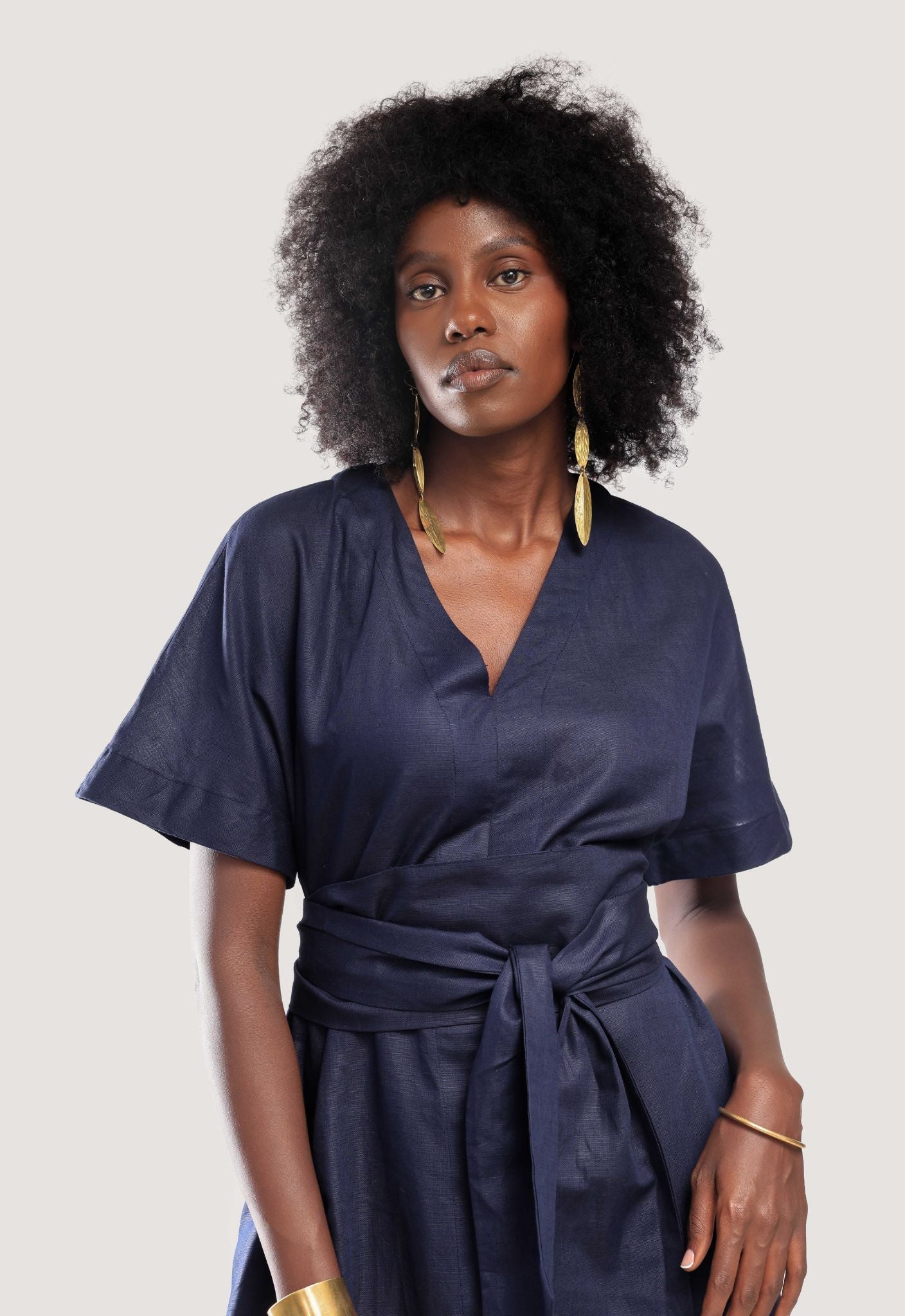 Amali Dress - Navy - THAMA
