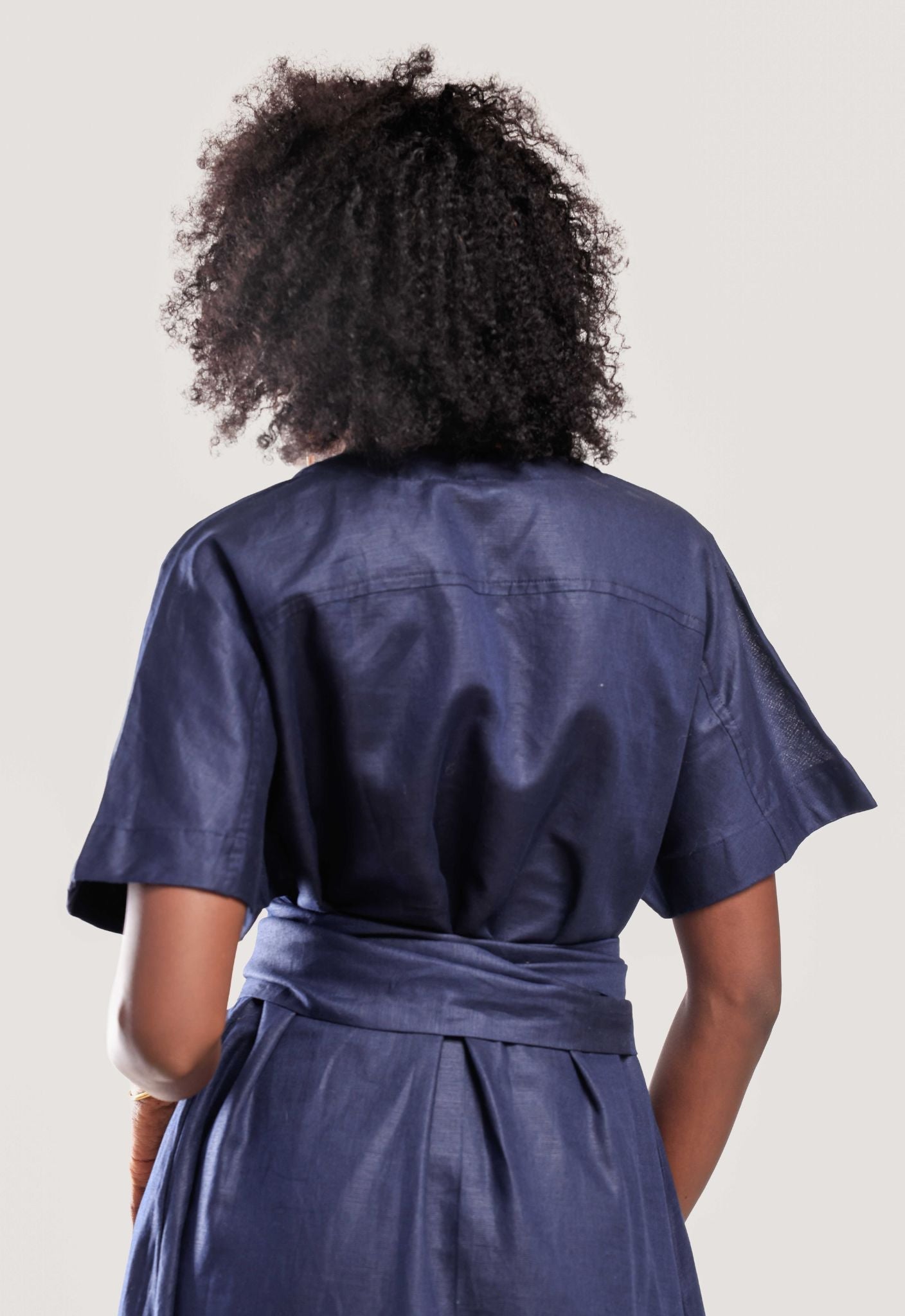 Amali Dress - Navy - THAMA