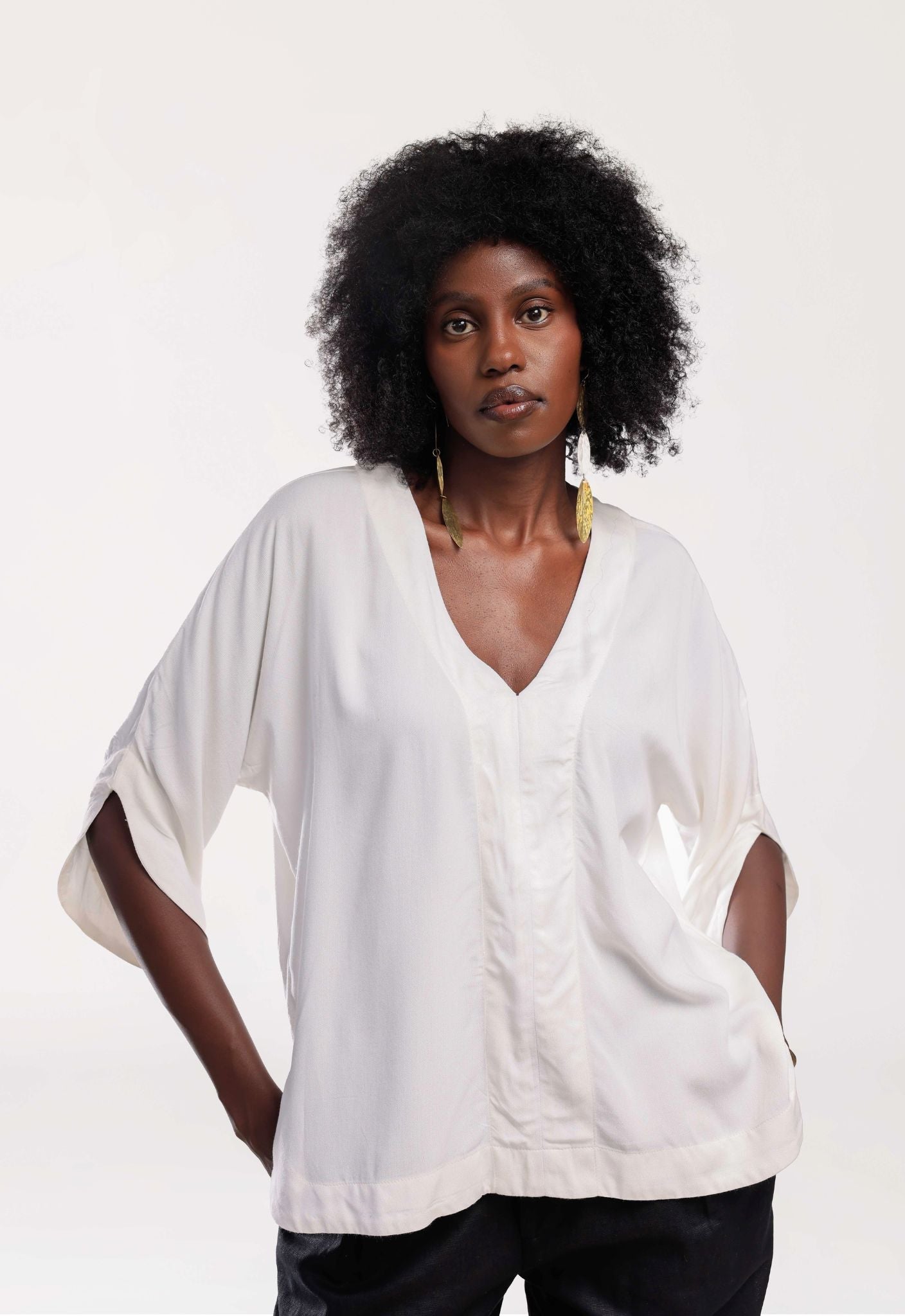 Amara Top - White - THAMA