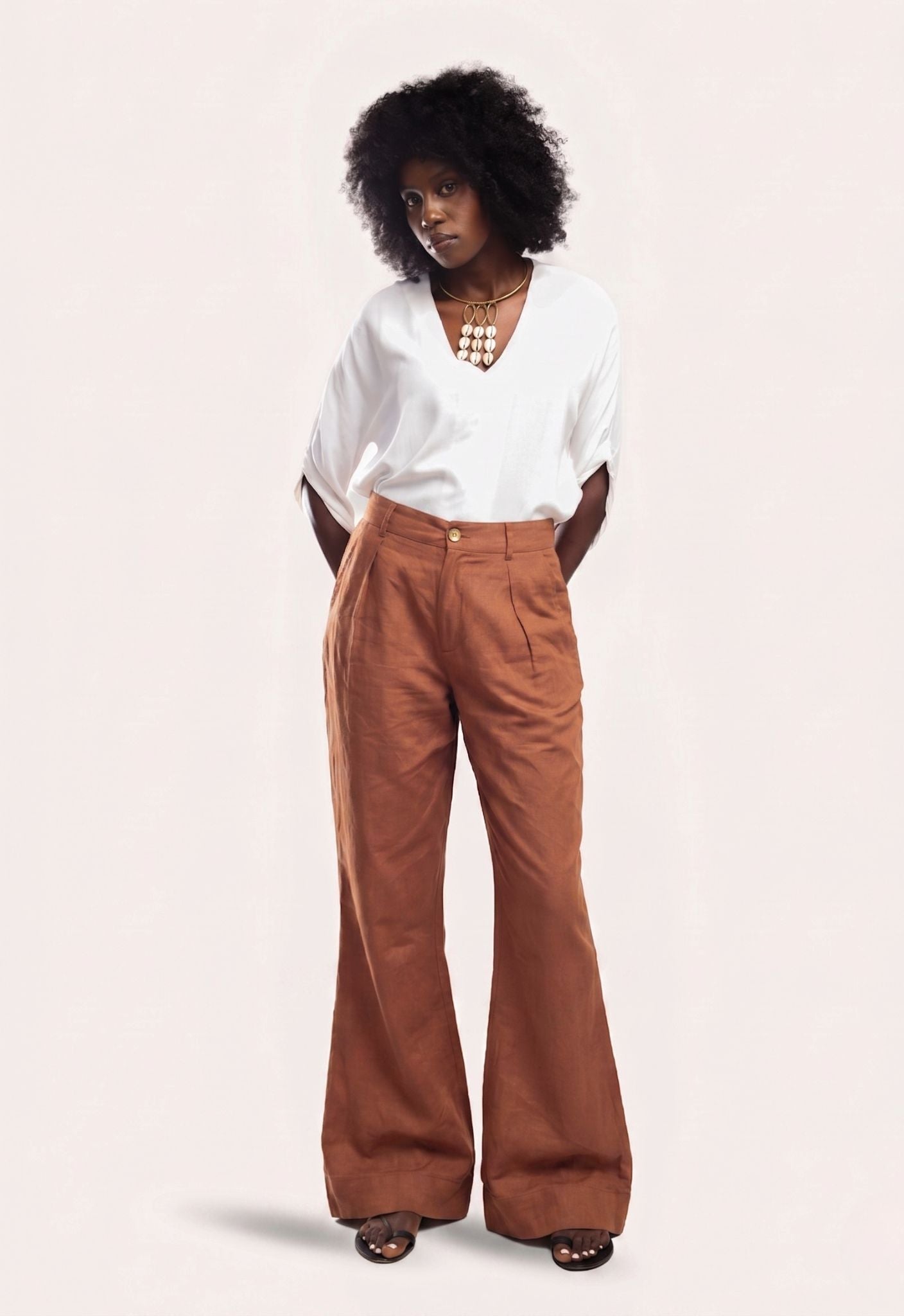 Anisa Pants - Rust Brown - THAMA