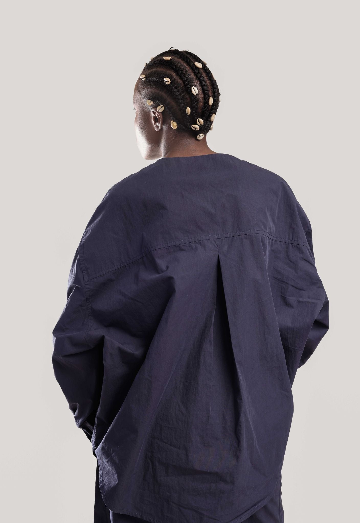 Ayari Blouse - Navy - THAMA