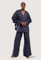 Ayari Blouse - Navy - THAMA