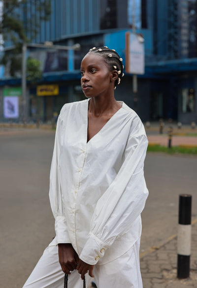 Ayari Blouse - White