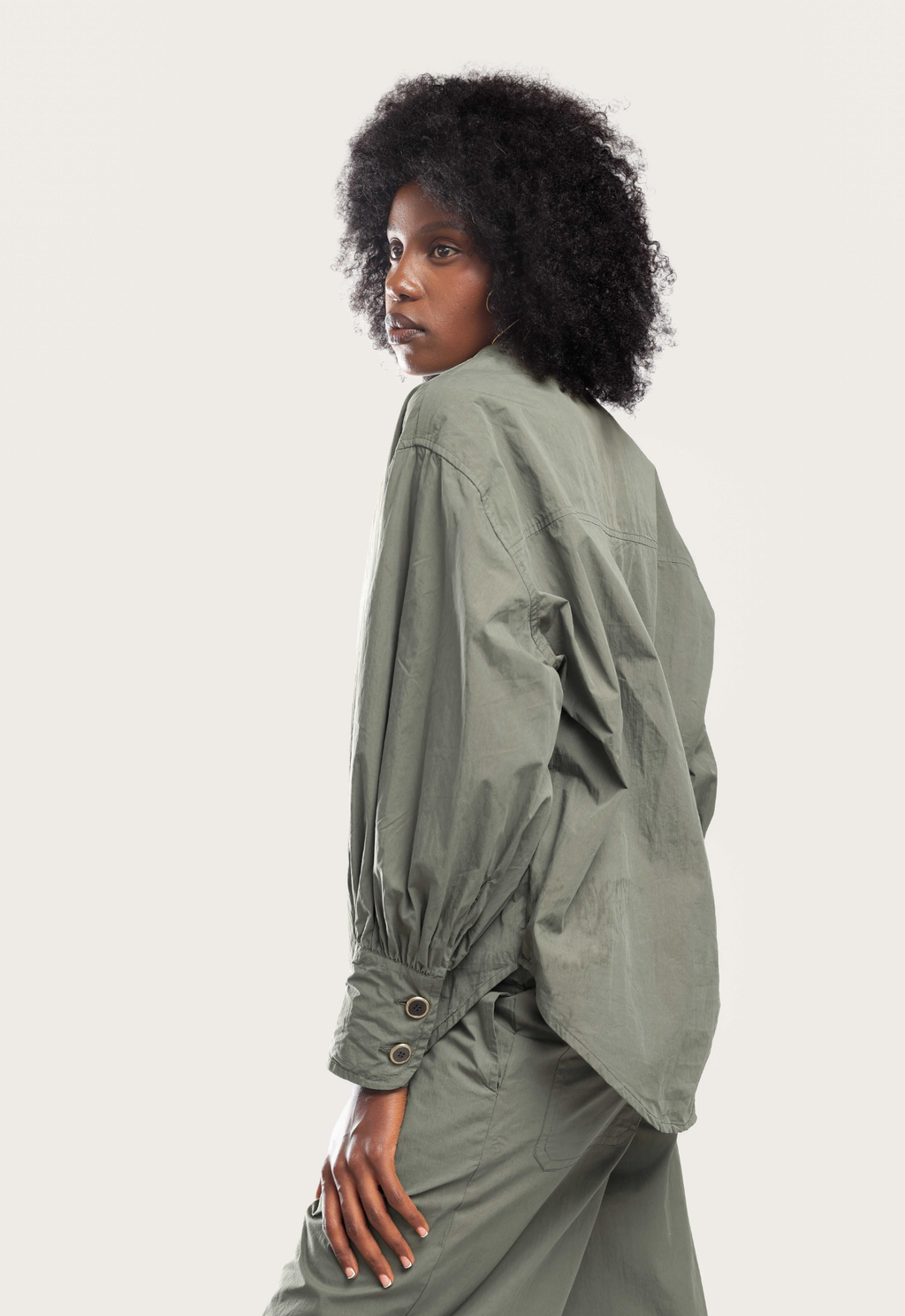 Ayari Blouse - Army Green