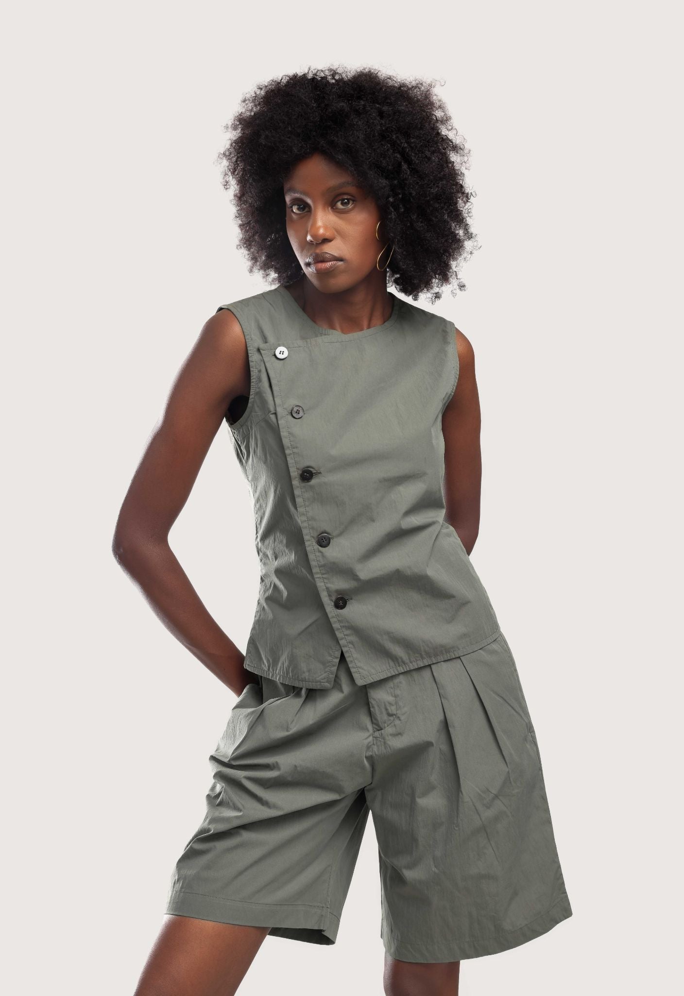 Aziza Bermuda - Green